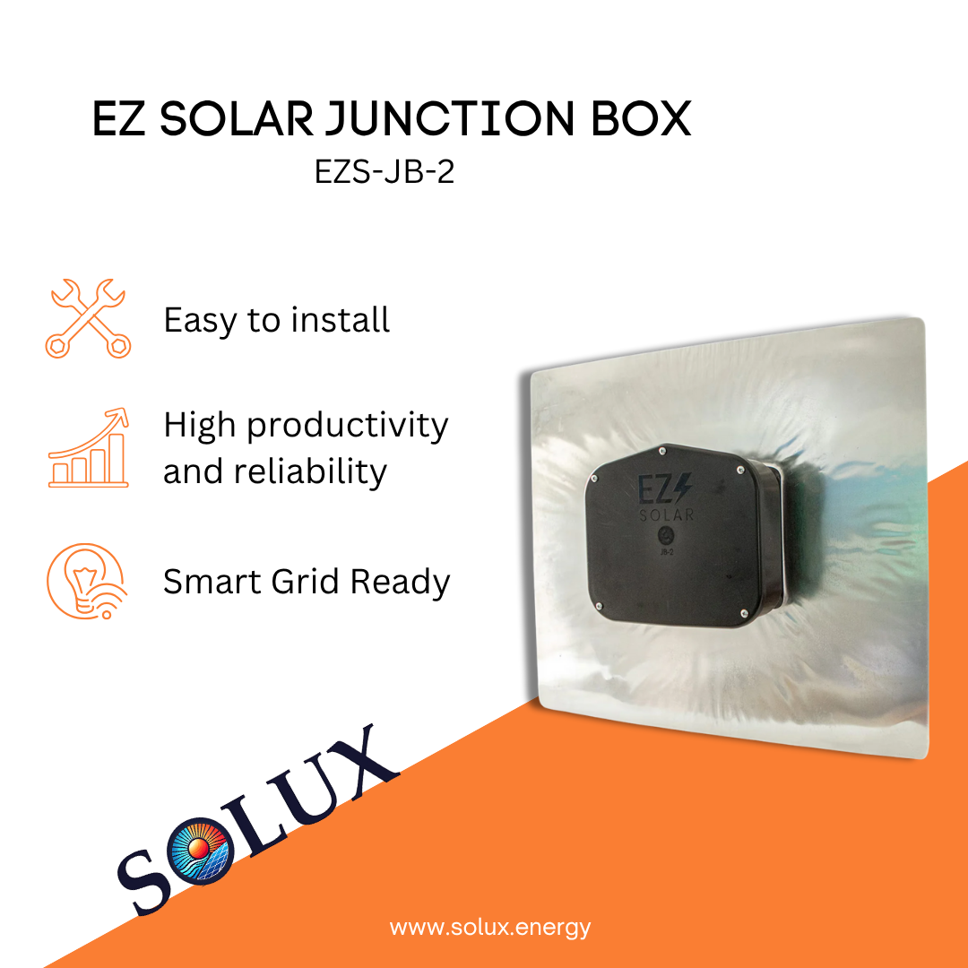 This is an image of J Box Electrical Junction Box for Tile Roofs EZS-JB-2